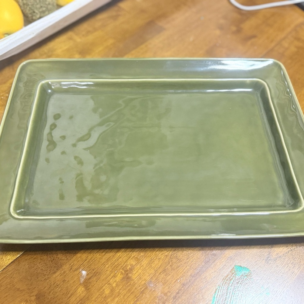 Vintage Pottery Barn ceramic serving platter